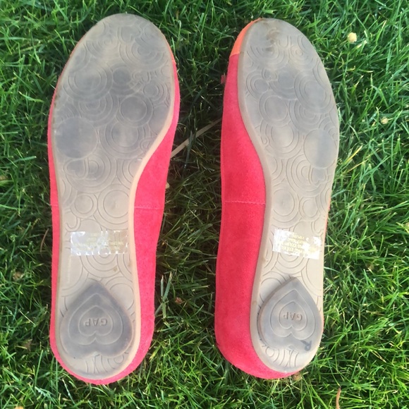 GAP Two Tone Colorful Dainty Round Toe Suede-like Ballet Flats with Bow! Size 6. - Picture 9 of 9